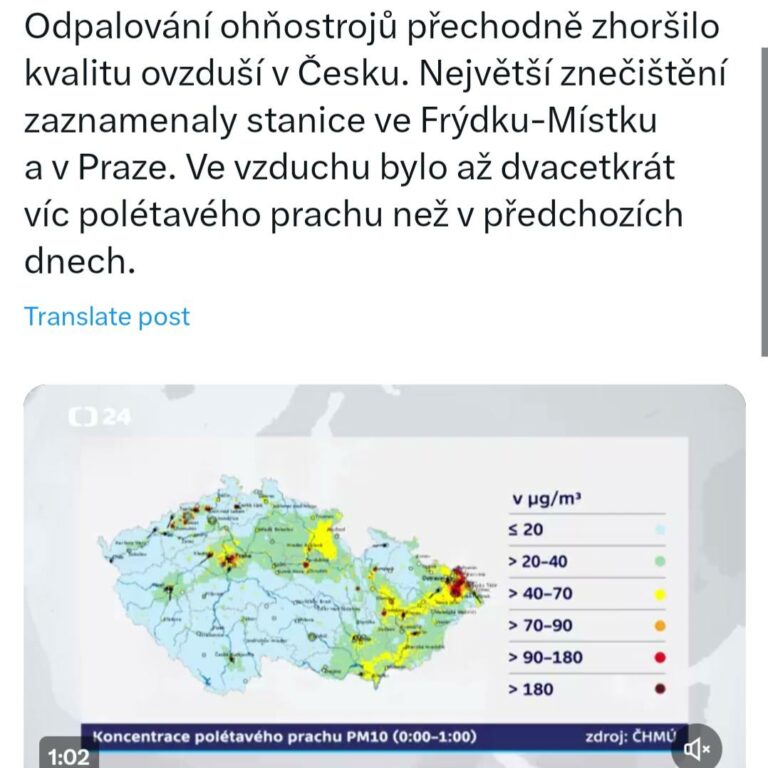 FM – Nejhorší znečištění ovzduší v ČR